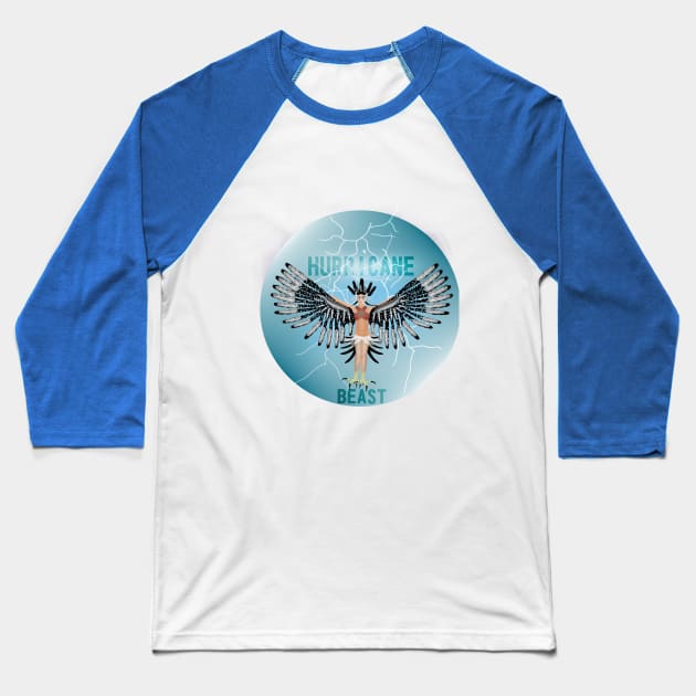 Harpy - "The Hurricane Beast" Baseball T-Shirt by Zealjagan